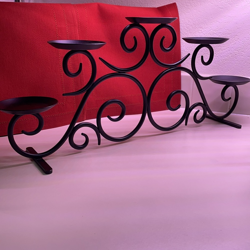 PartyLite Scroll Pillar Candle Holder